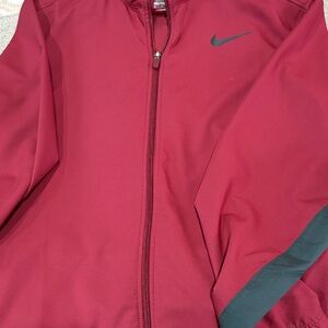 Nike Burgundy Jacket with Black Logo
